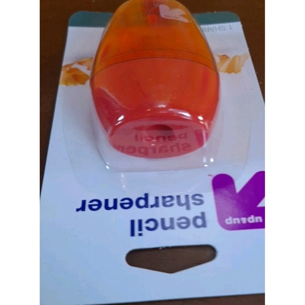Set Of 4 New Up &‎ Up - Pencil Sharpeners,  1 Hole with Plastic Receptacle